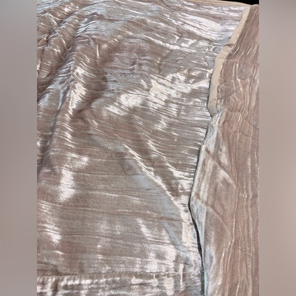 West Elm Pink Velvet Duvet and Euro Pillow Cover - Picture 3 of 6